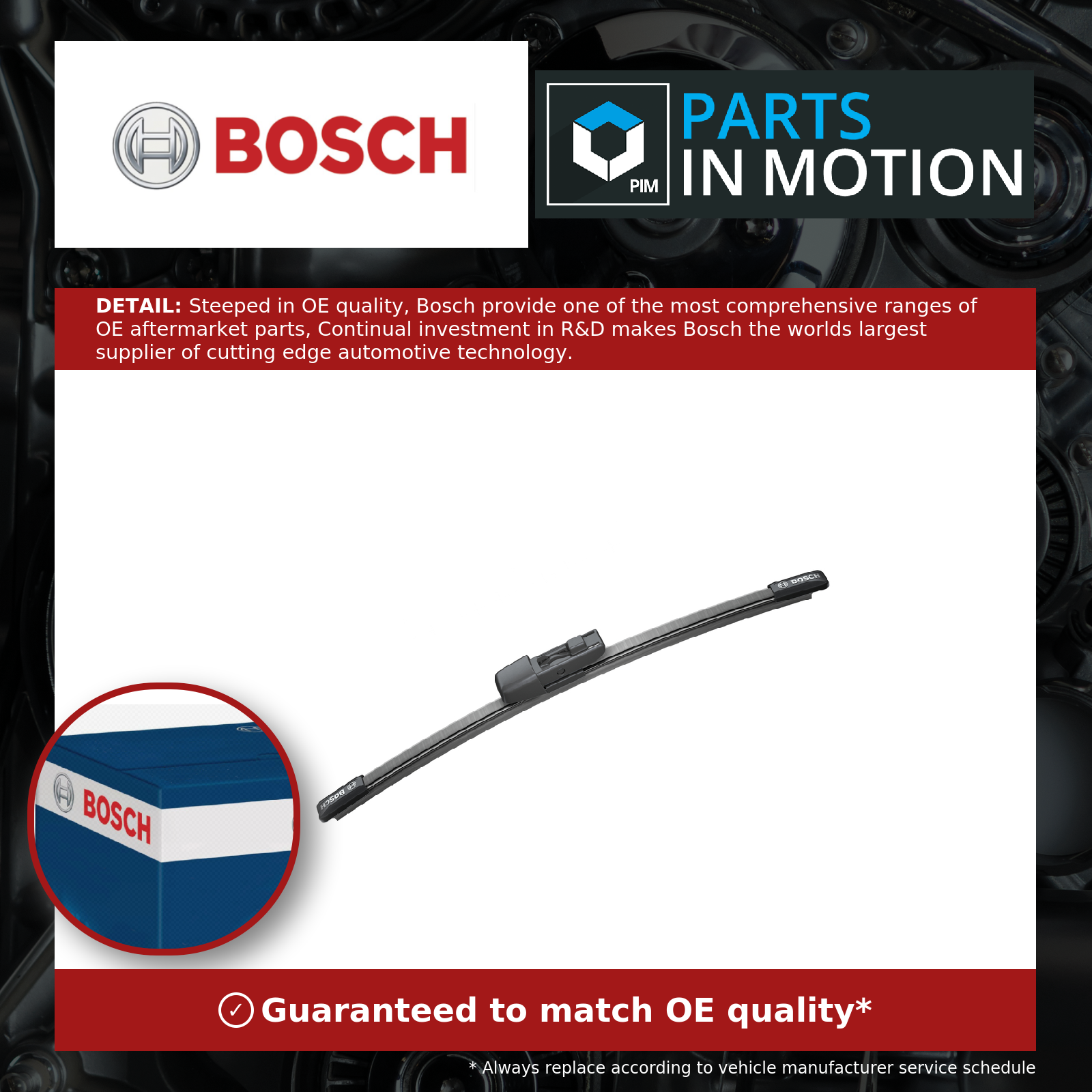 Bosch Rear Wiper Blade A251H 3397008058 [PM401376]