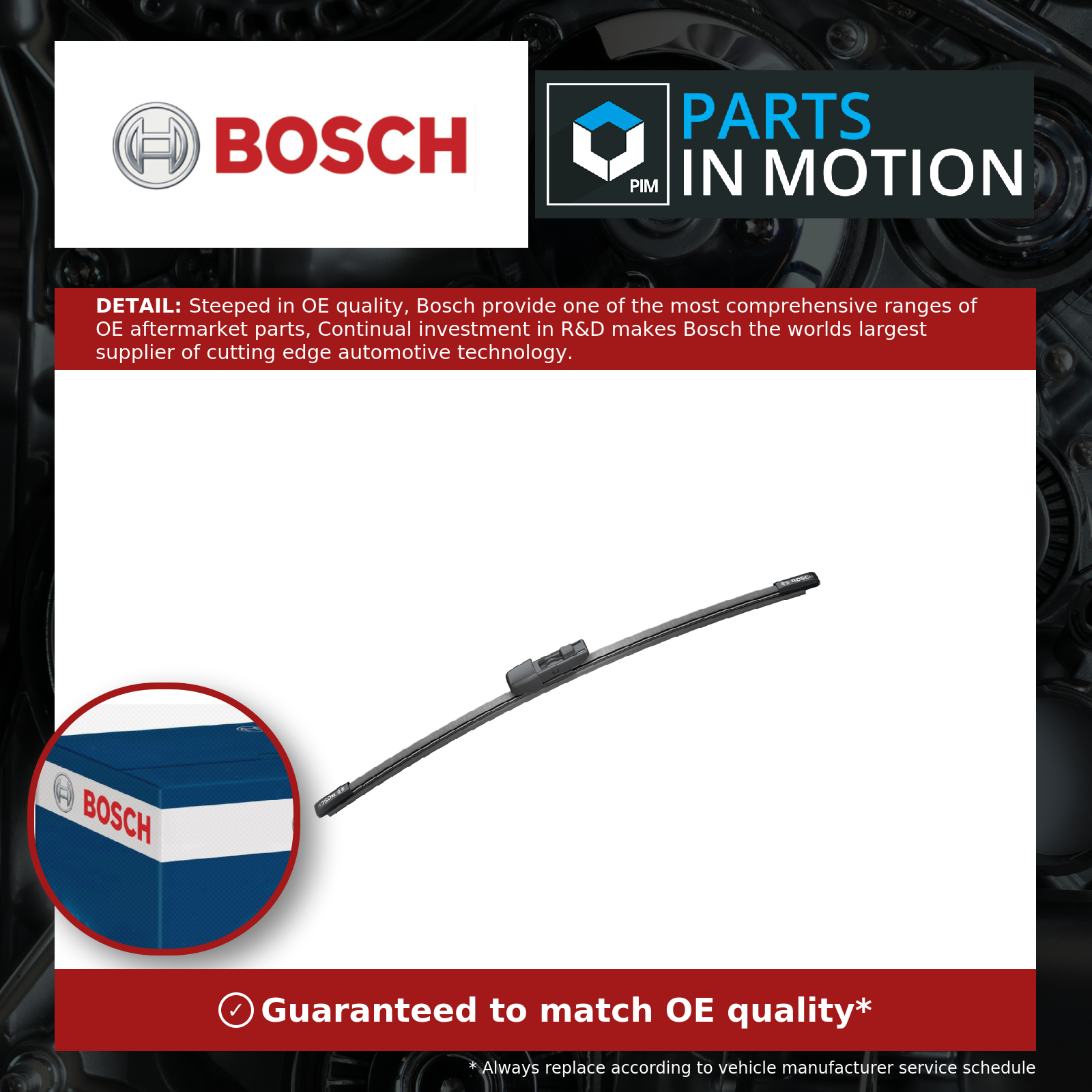 Bosch Rear Wiper Blade A331H 3397008713 [PM404075]