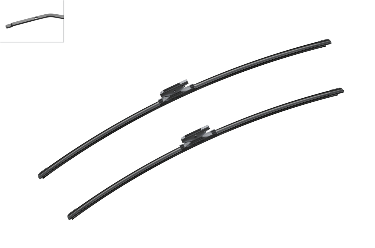 Bosch 3397007428 2x Wiper Blades (Pair) Flat / Aero type