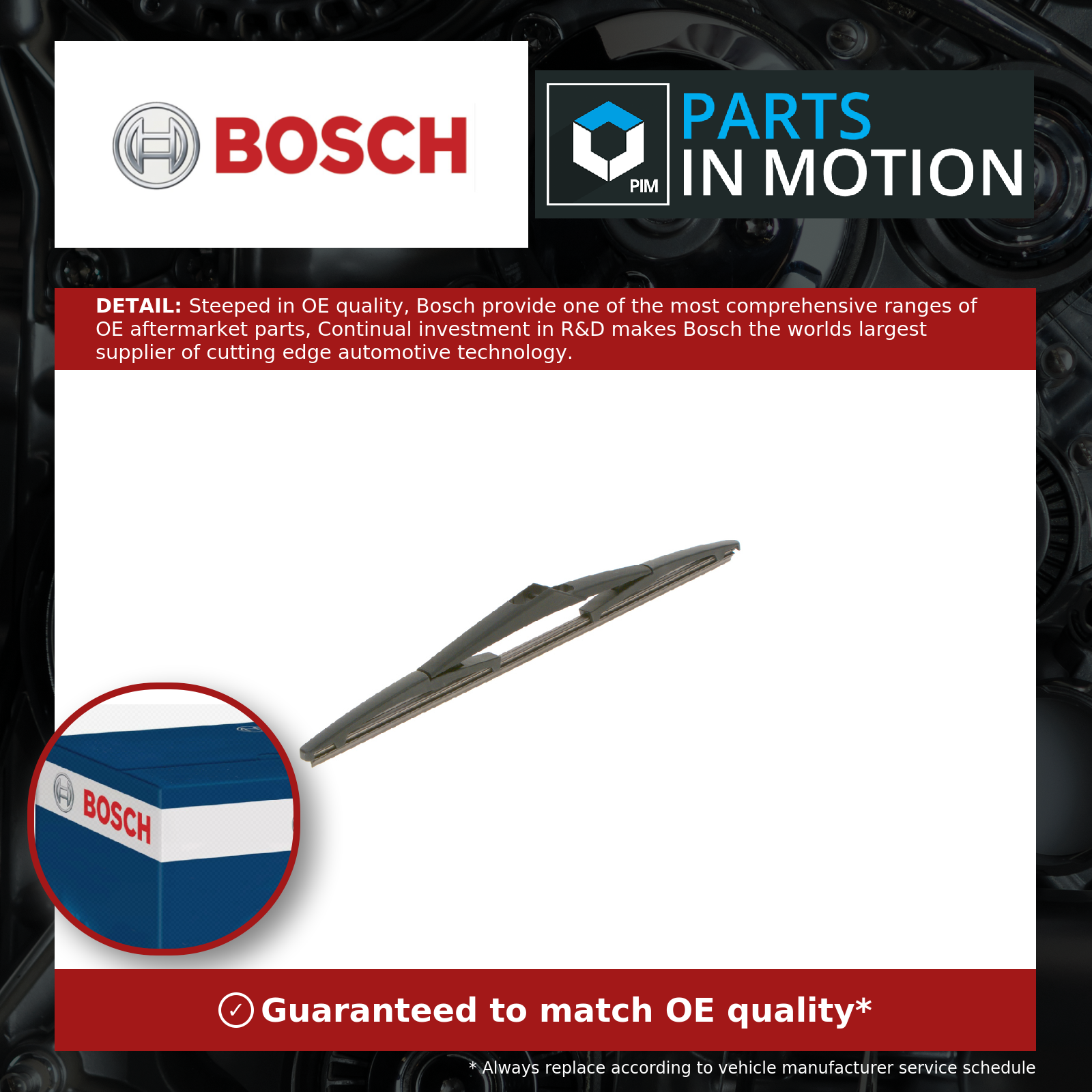 Bosch Rear Wiper Blade H330 3397011306 [PM406693]
