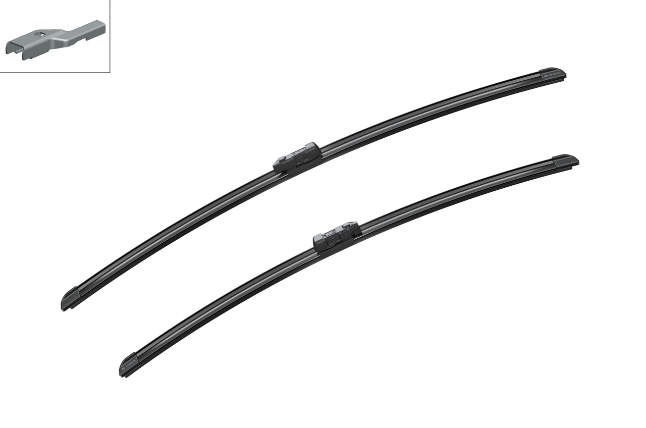 Bosch 3397007585 2x Wiper Blades (Pair) Flat / Aero type