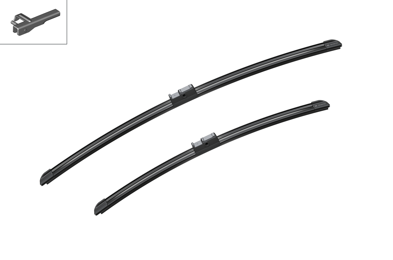 Bosch 3397118937 2x Wiper Blades (Pair) Flat / Aero type