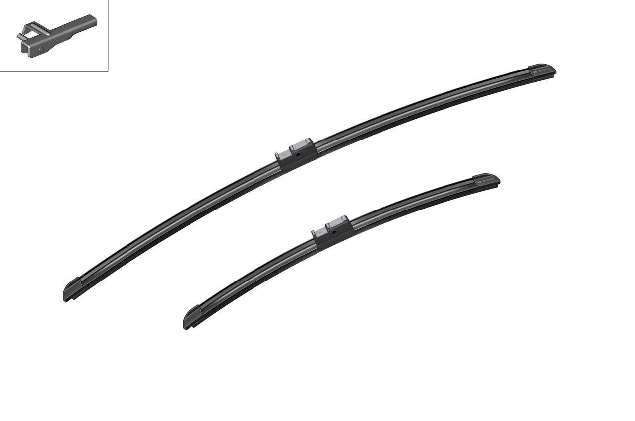 Bosch 3397118978 2x Wiper Blades (Pair) Flat / Aero type