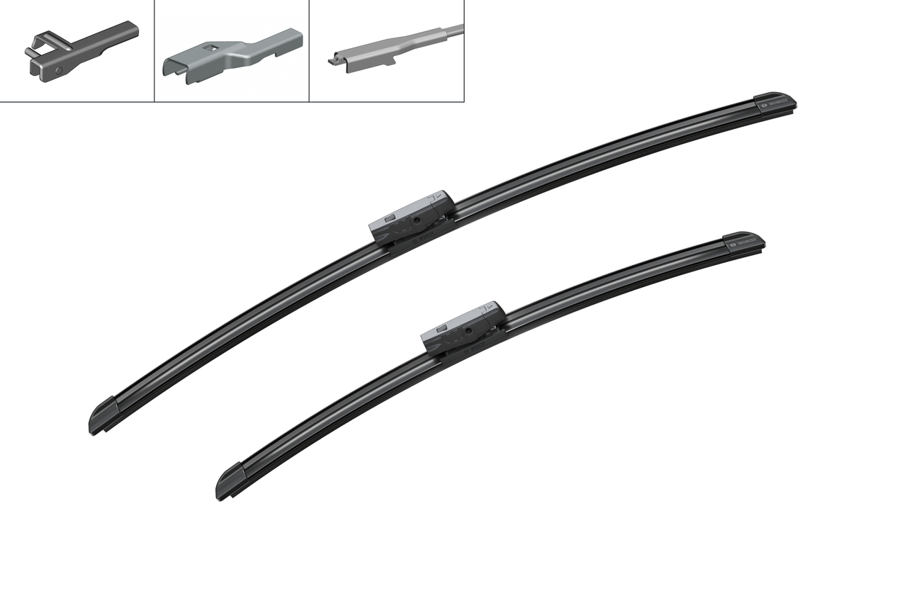 Bosch 3397007559 2x Wiper Blades (Pair) Flat / Aero type