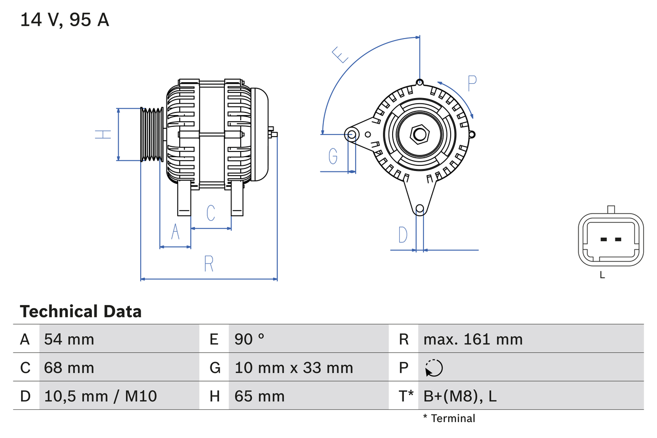 Bosch 0986080960 Alternator