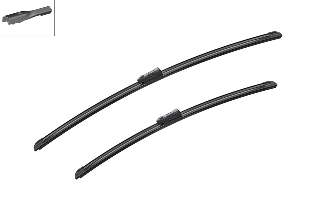 Bosch 3397007639 2x Wiper Blades (Pair) Flat / Aero type