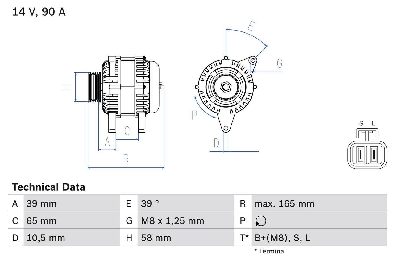 Bosch 0986042680 Alternator