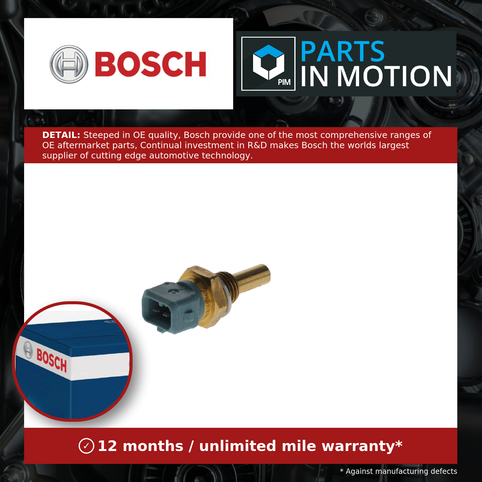 Bosch Coolant Sensor 0280130026 M12 X 1,5 - View #11