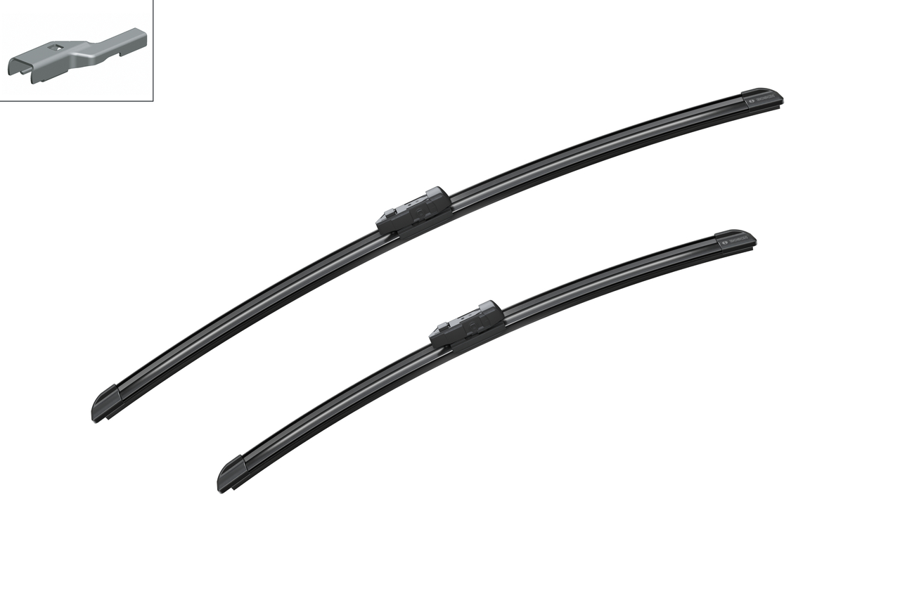 Bosch 3397118980 2x Wiper Blades (Pair) Flat / Aero type