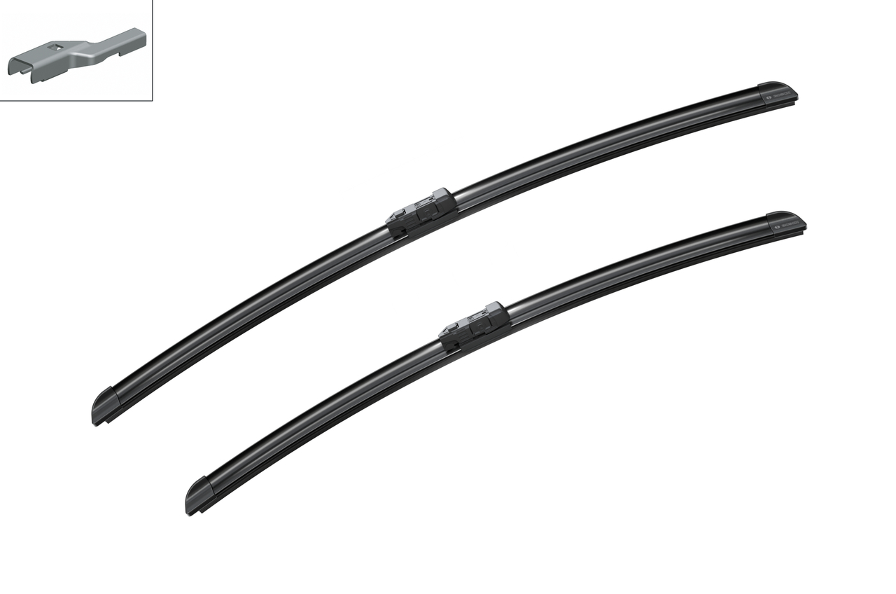 Bosch 3397007855 2x Wiper Blades (Pair) Flat / Aero type
