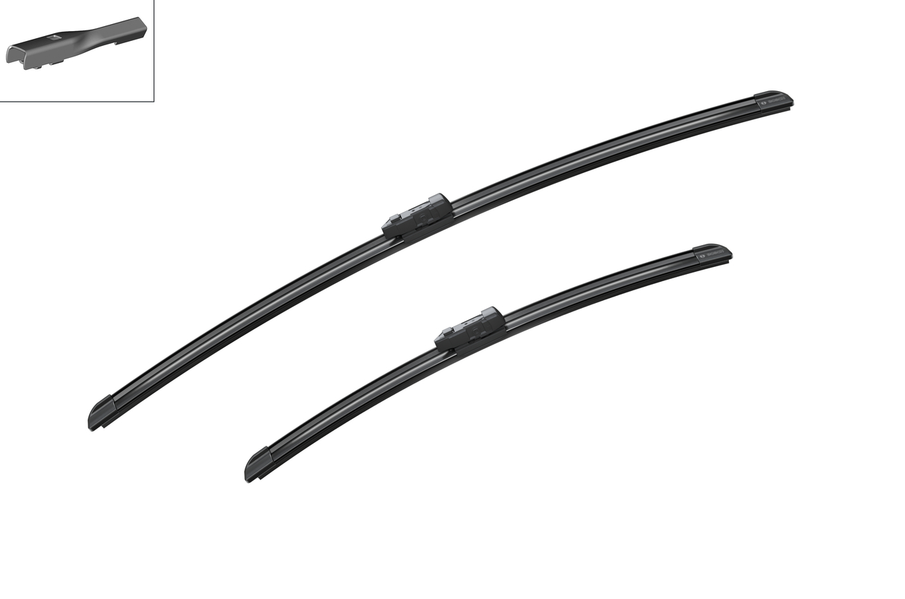 Bosch 3397007864 2x Wiper Blades (Pair) Flat / Aero type