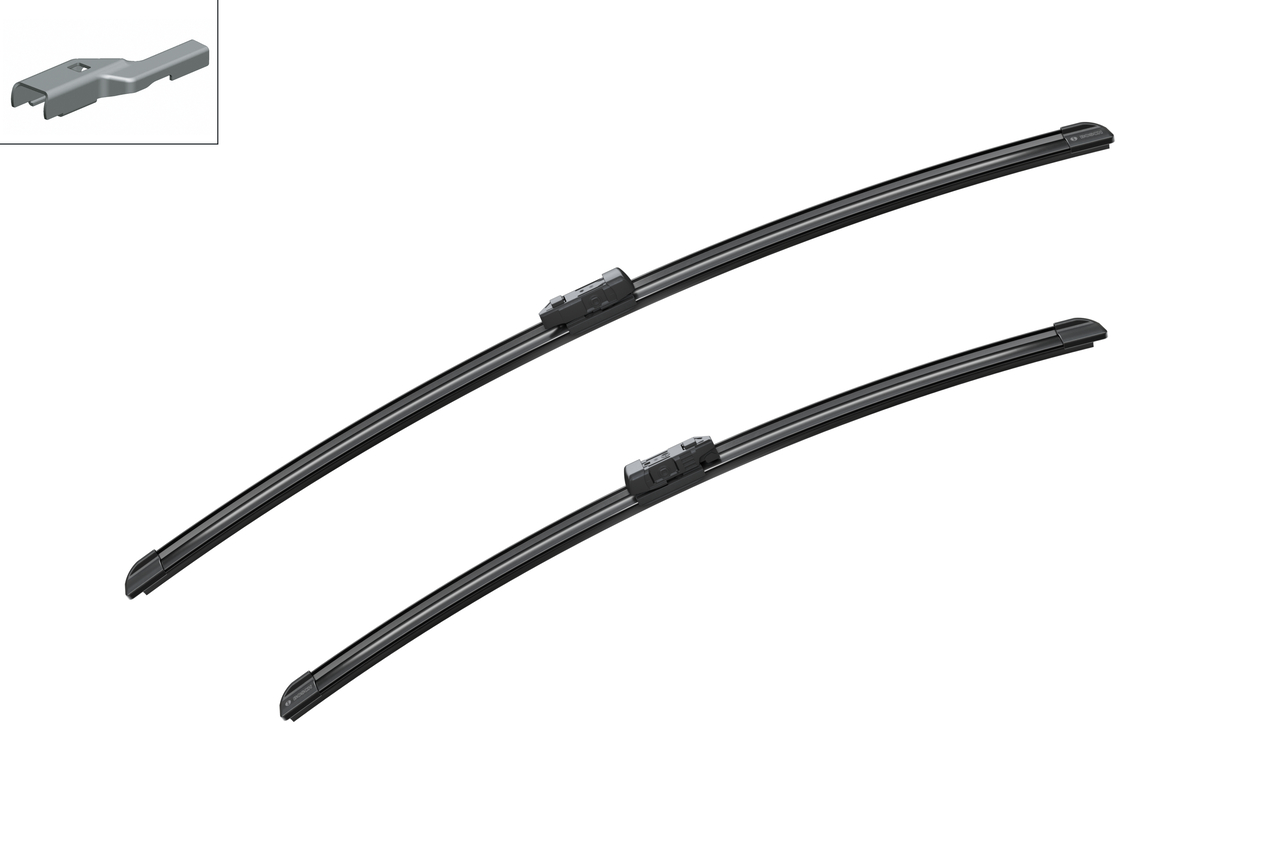 Bosch 3397007720 2x Wiper Blades (Pair) Flat / Aero type