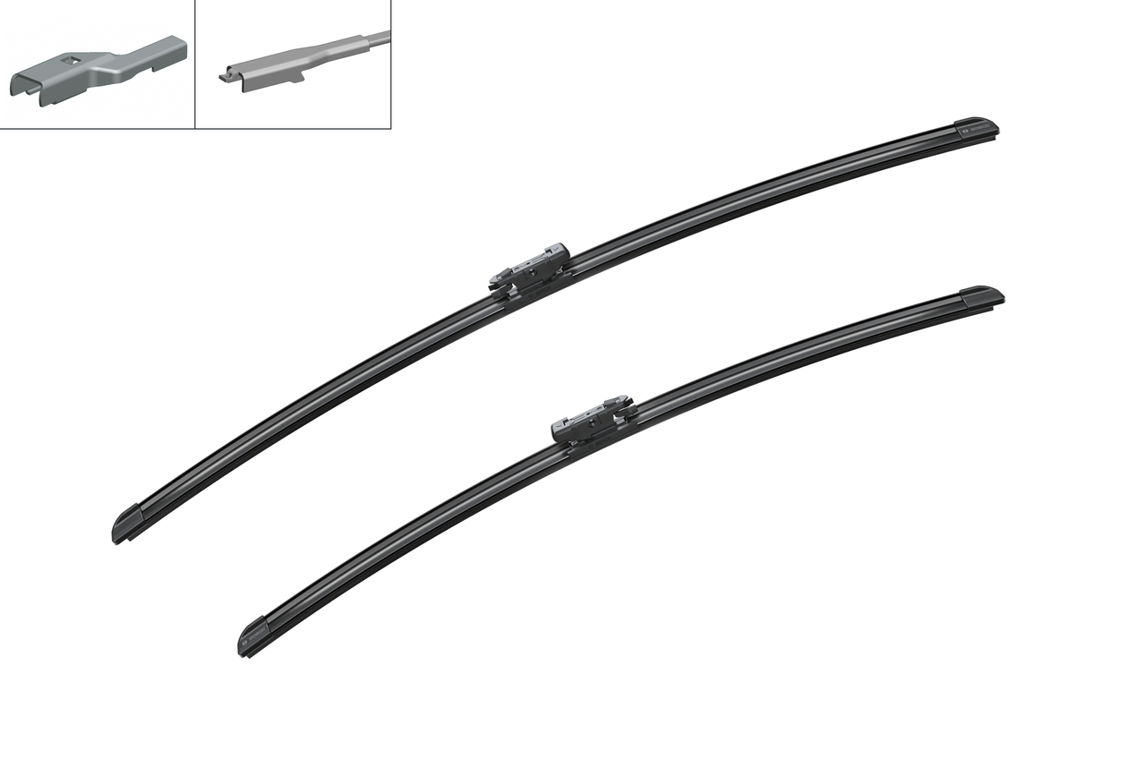 Bosch 3397007718 2x Wiper Blades (Pair) Flat / Aero type