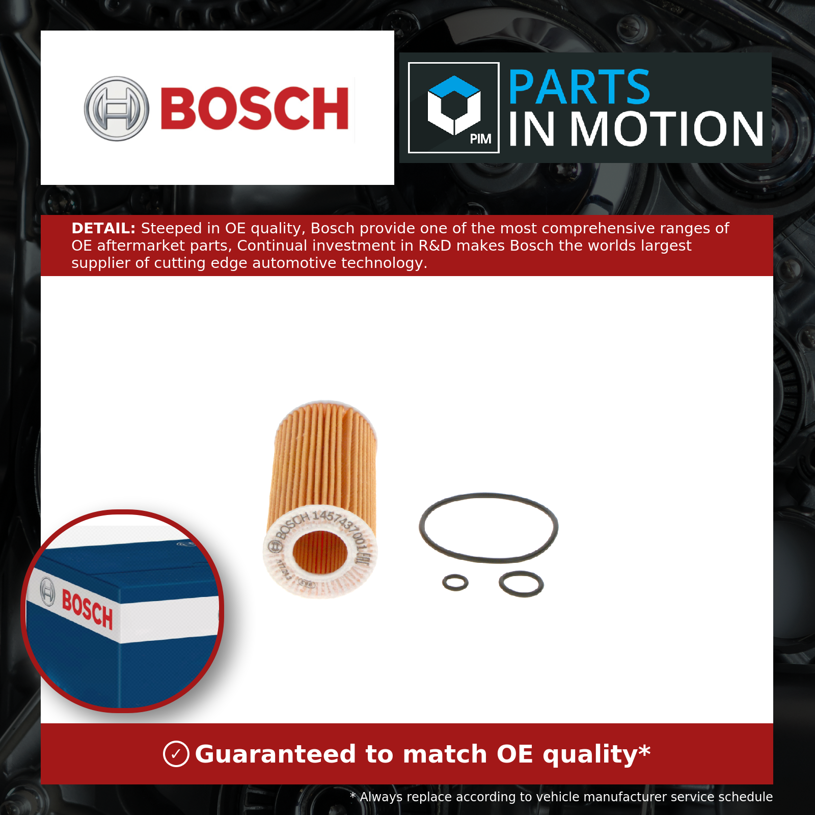 Bosch Oil Filter 1457437001 [PM541158]