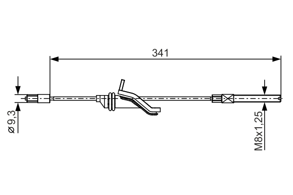 Bosch 1987482188 Handbrake Cable