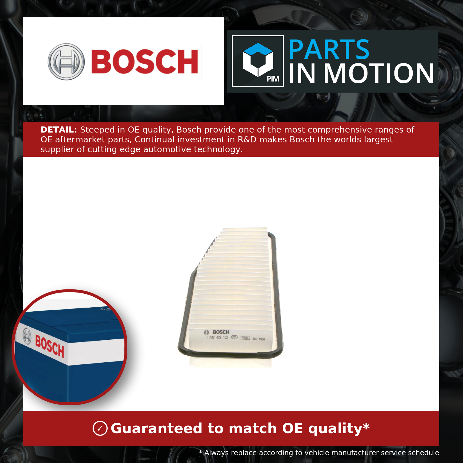 Bosch Air Filter 1987429163 [PM605508]