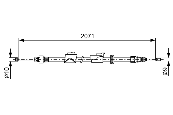 Bosch 1987482242 Handbrake Cable
