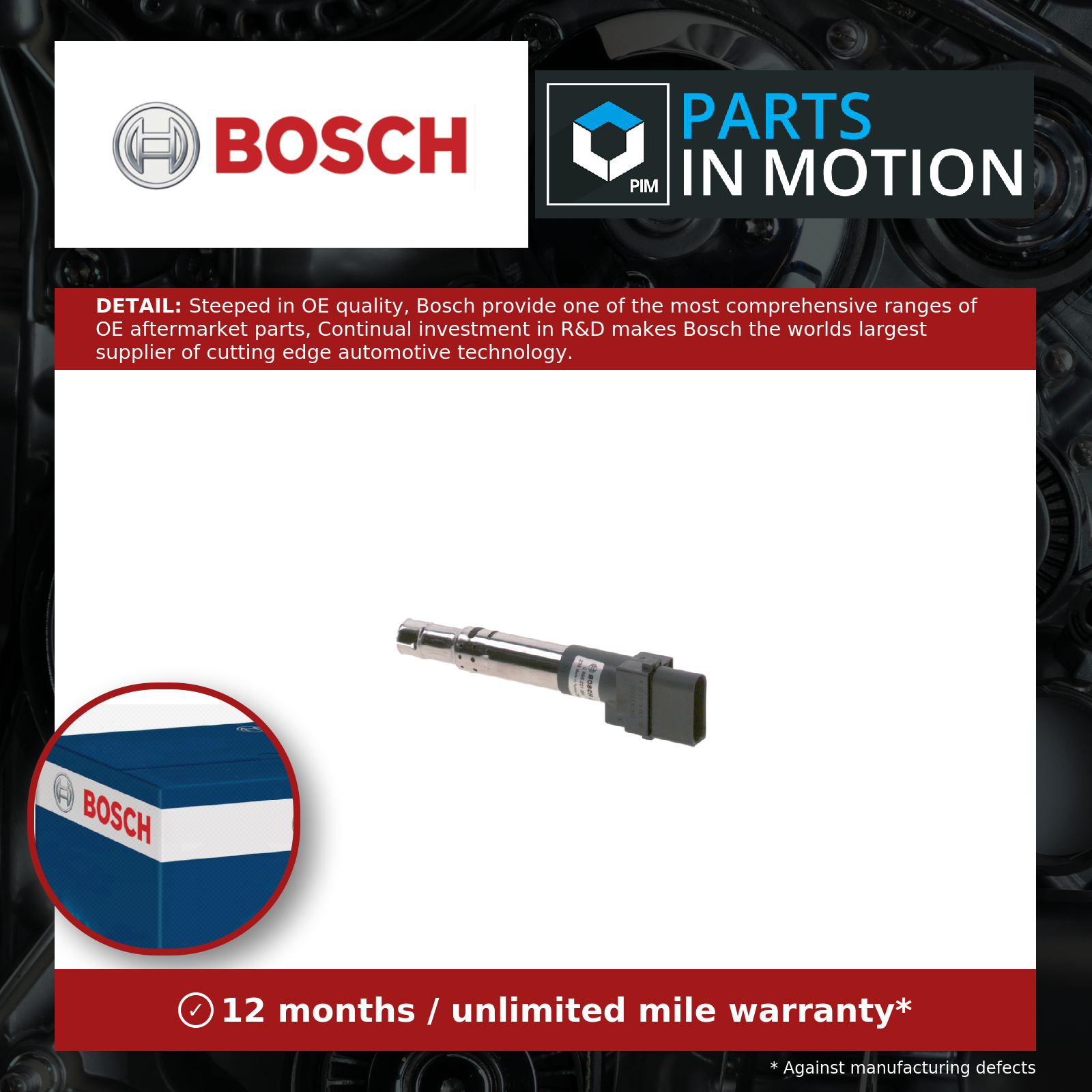 Bosch Ignition Coil 0986221051 [PM836833]