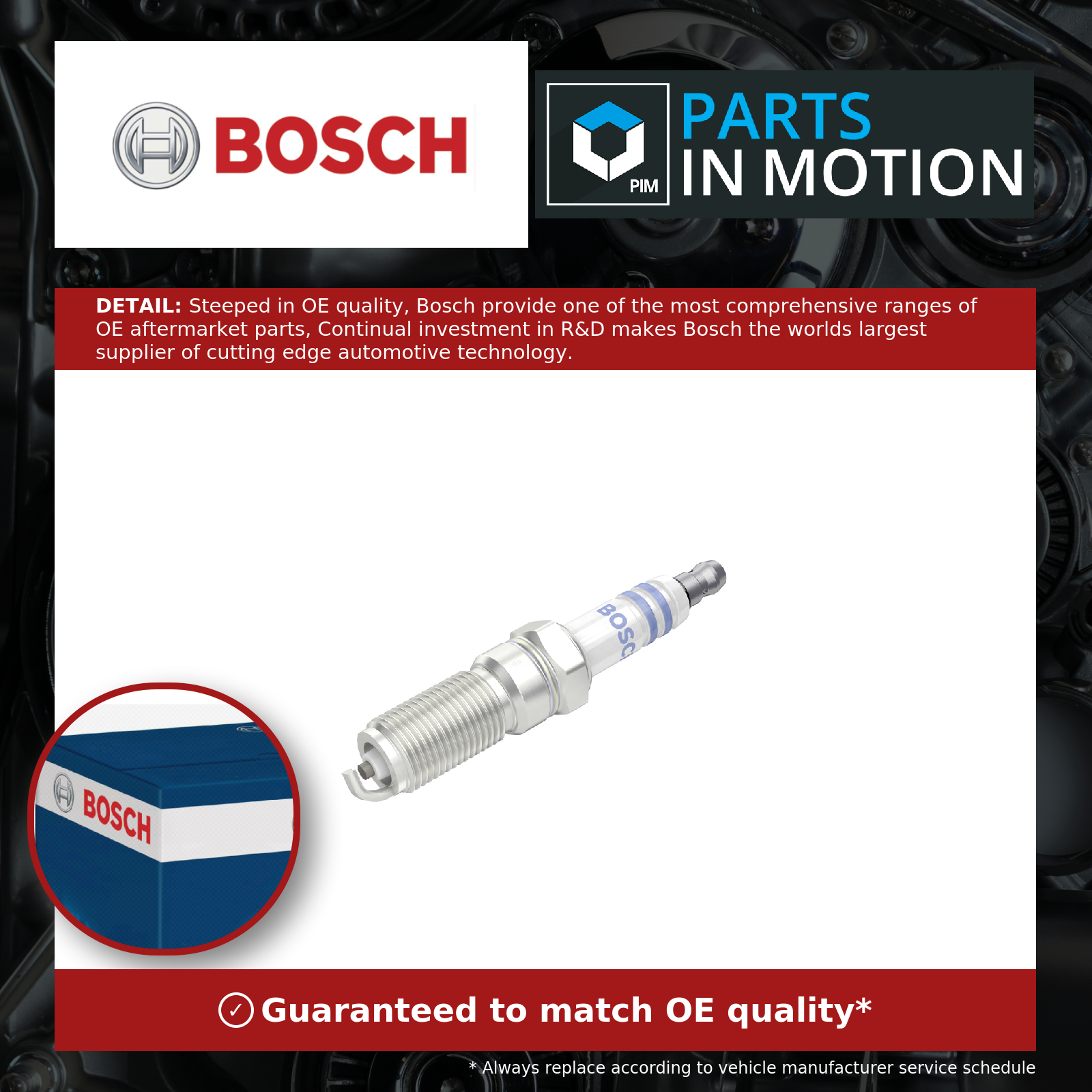 Bosch Spark Plugs Set 4x 0242236633 [PM870278]