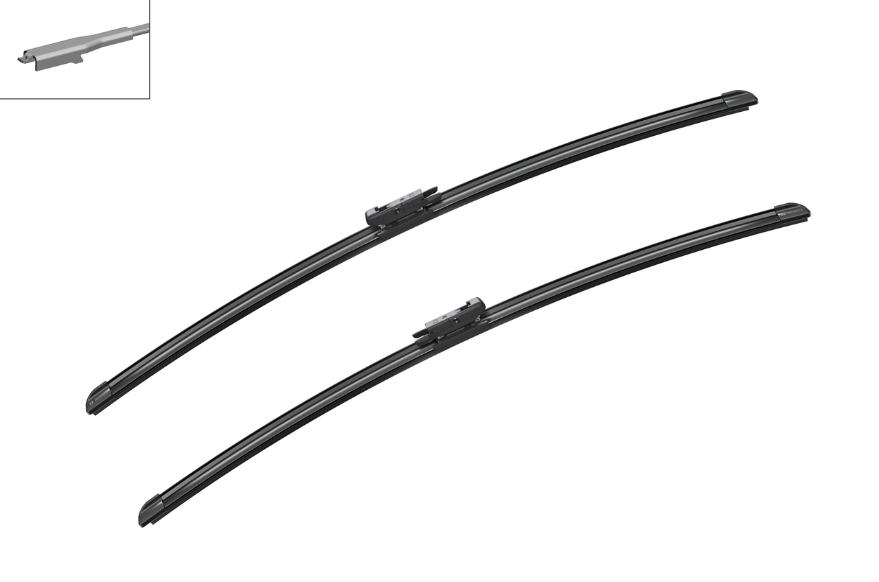 Bosch 3397014115 2x Wiper Blades (Pair) Flat / Aero type