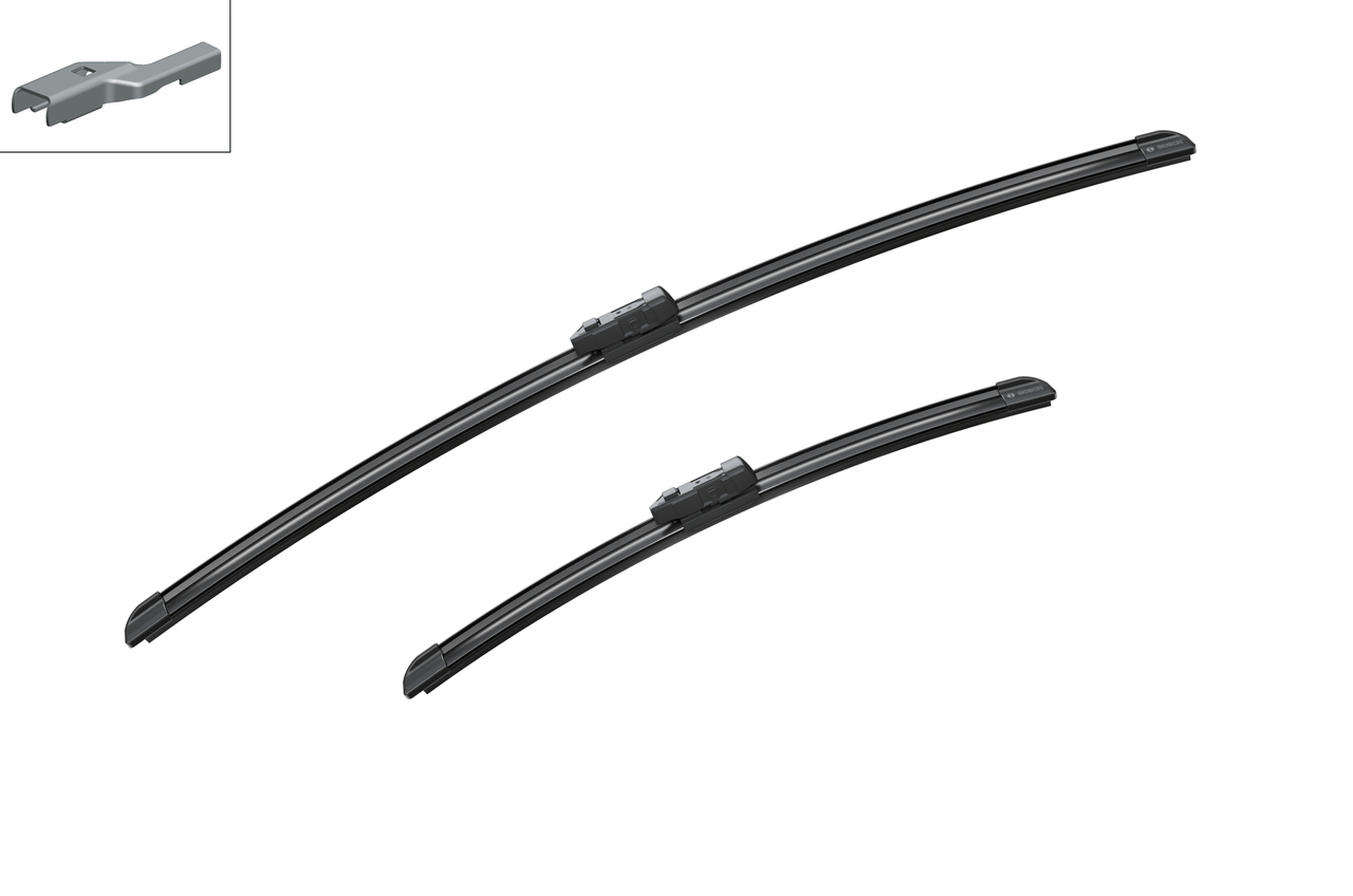 Bosch 3397014144 2x Wiper Blades (Pair) Flat / Aero type