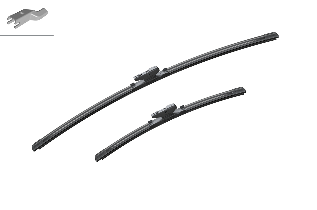 Bosch 3397014157 2x Wiper Blades (Pair) Flat / Aero type