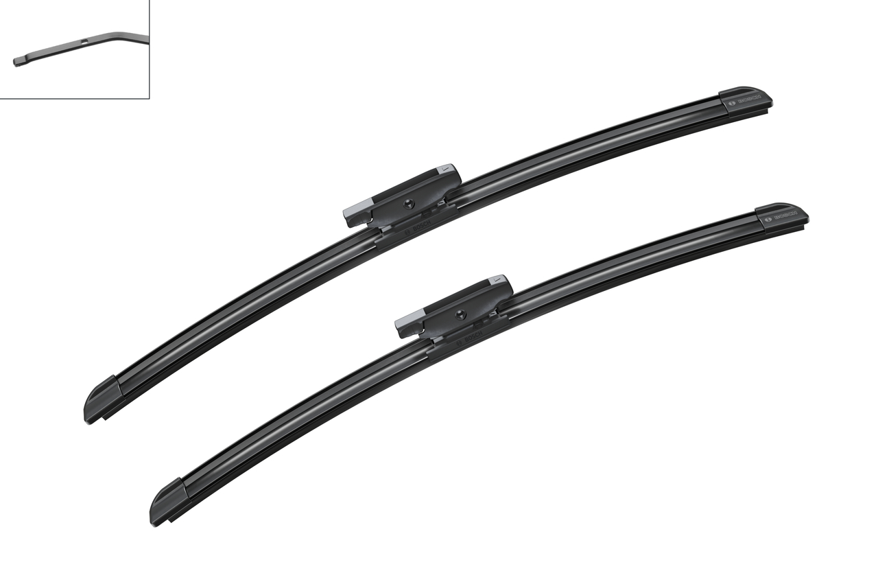 Bosch 3397007861 2x Wiper Blades (Pair) Flat / Aero type