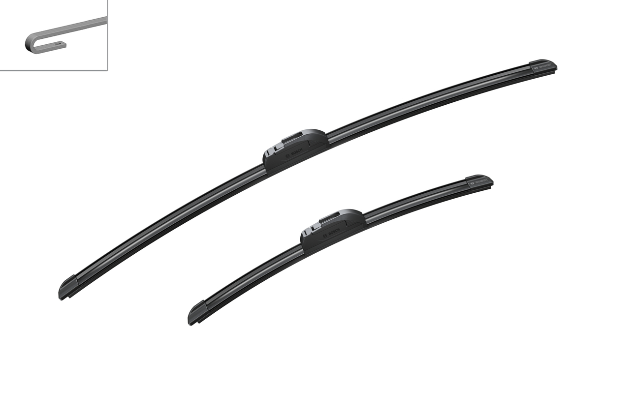 Bosch 3397014140 2x Wiper Blades (Pair) Flat / Aero type