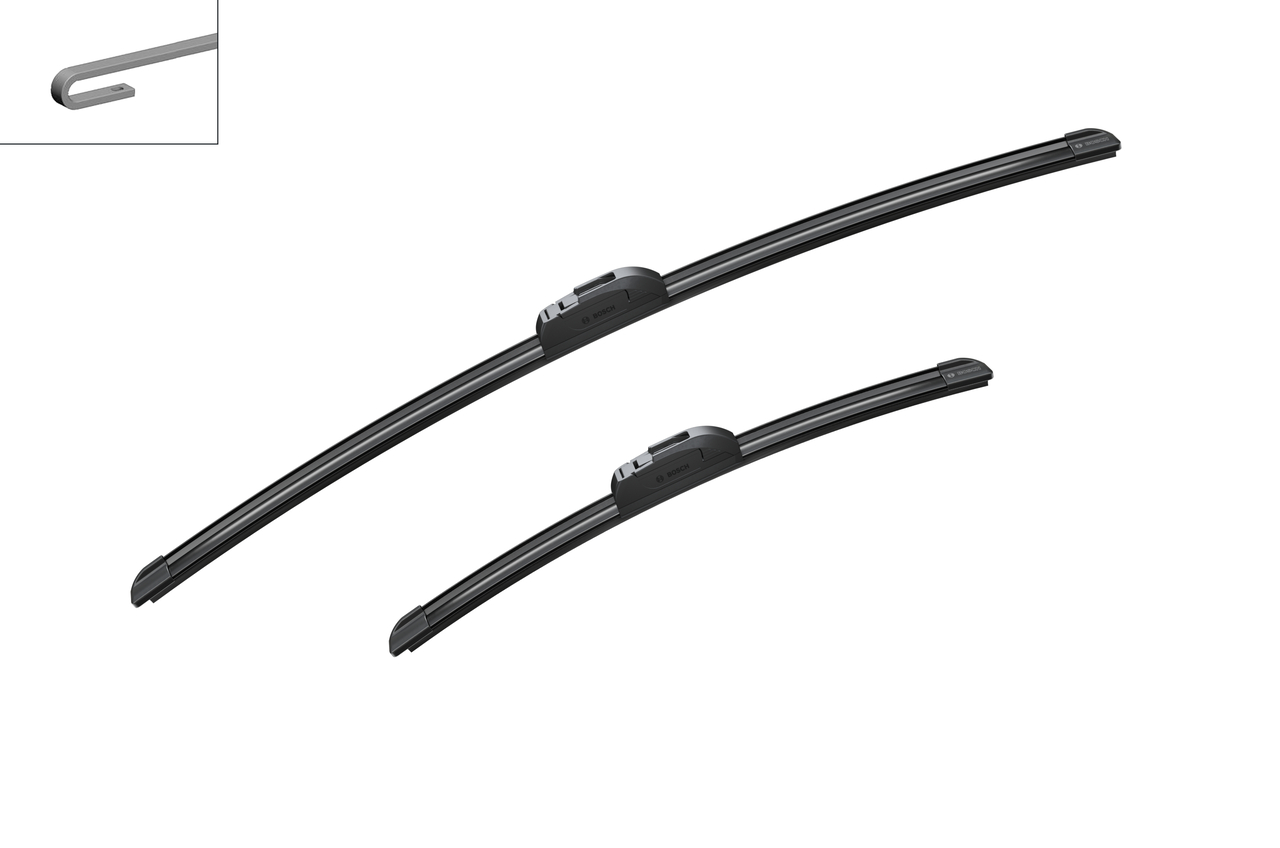 Bosch 3397014141 2x Wiper Blades (Pair) Flat / Aero type