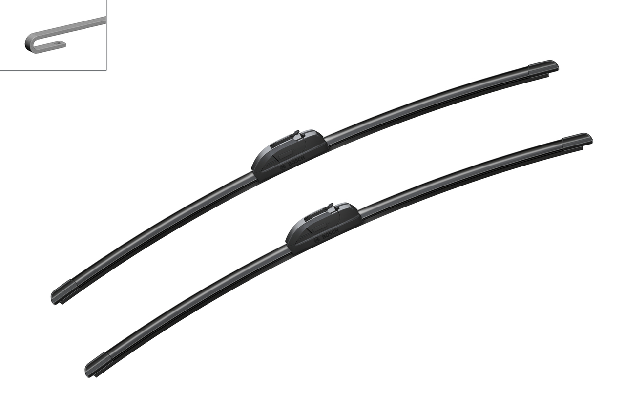 Bosch 3397009776 2x Wiper Blades (Pair) Flat / Aero type