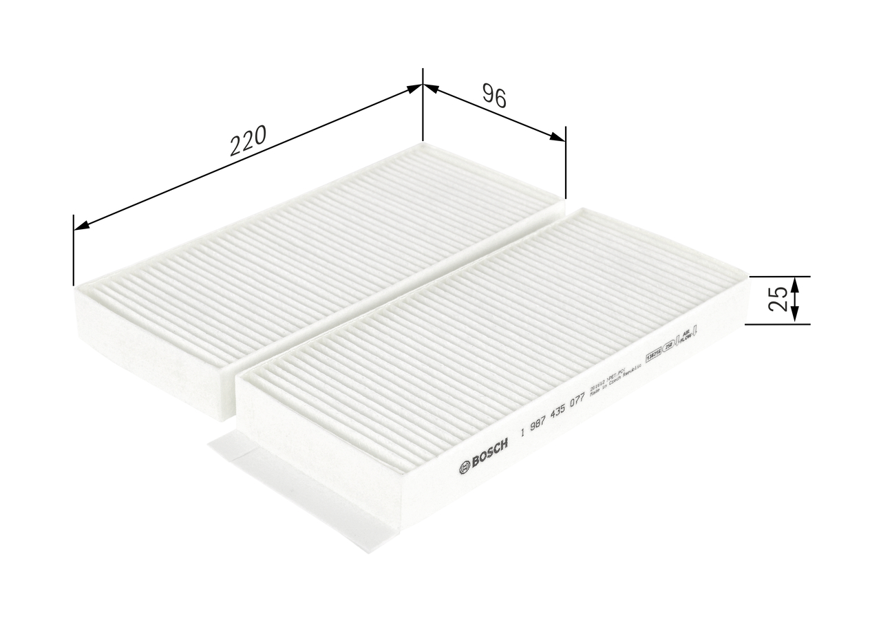 Bosch 1987435077 Pollen / Cabin Filter