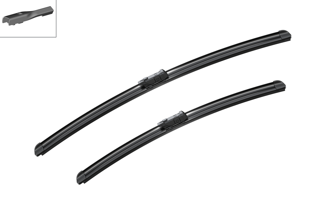 Bosch 3397007698 2x Wiper Blades (Pair) Flat / Aero type
