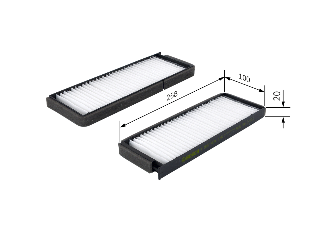 Bosch 1987431176 Pollen / Cabin Filter