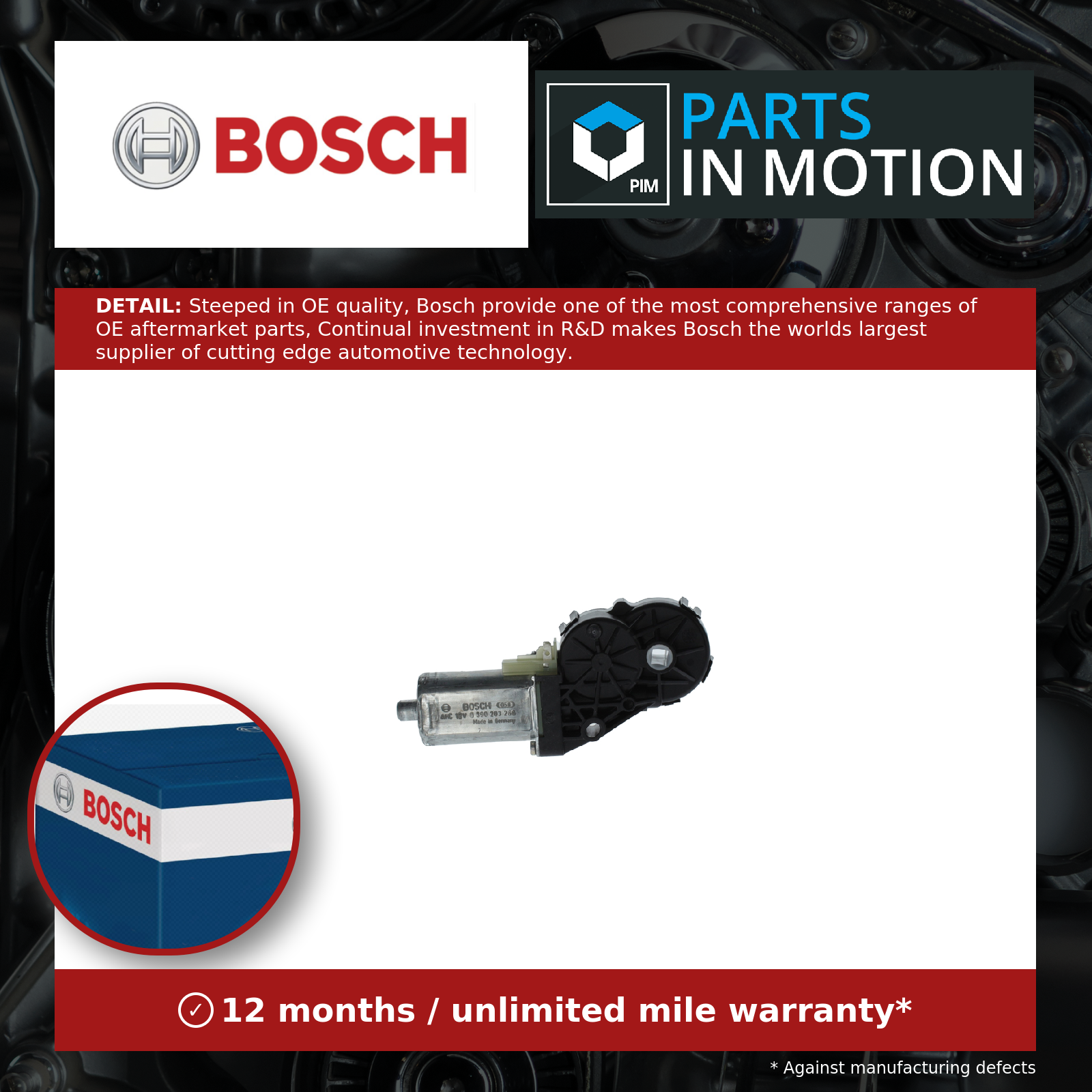 Bosch Headlight Adjuster 0390203266 [PM920727]
