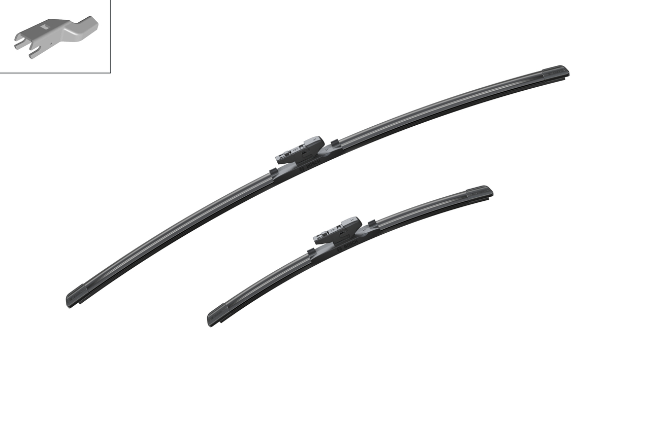 Bosch 3397014246 2x Wiper Blades (Pair) Flat / Aero type
