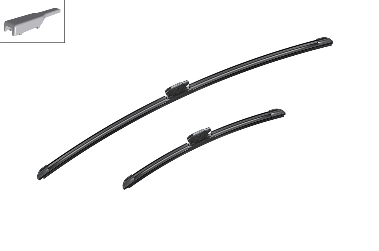 Bosch 3397014261 2x Wiper Blades (Pair) Flat / Aero type