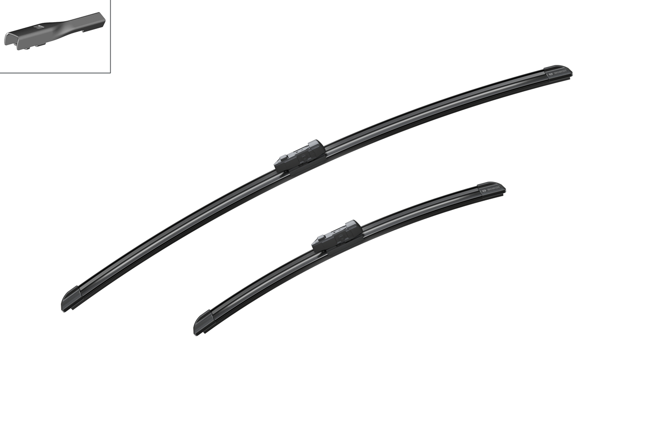 Bosch 3397014350 2x Wiper Blades (Pair) Flat / Aero type