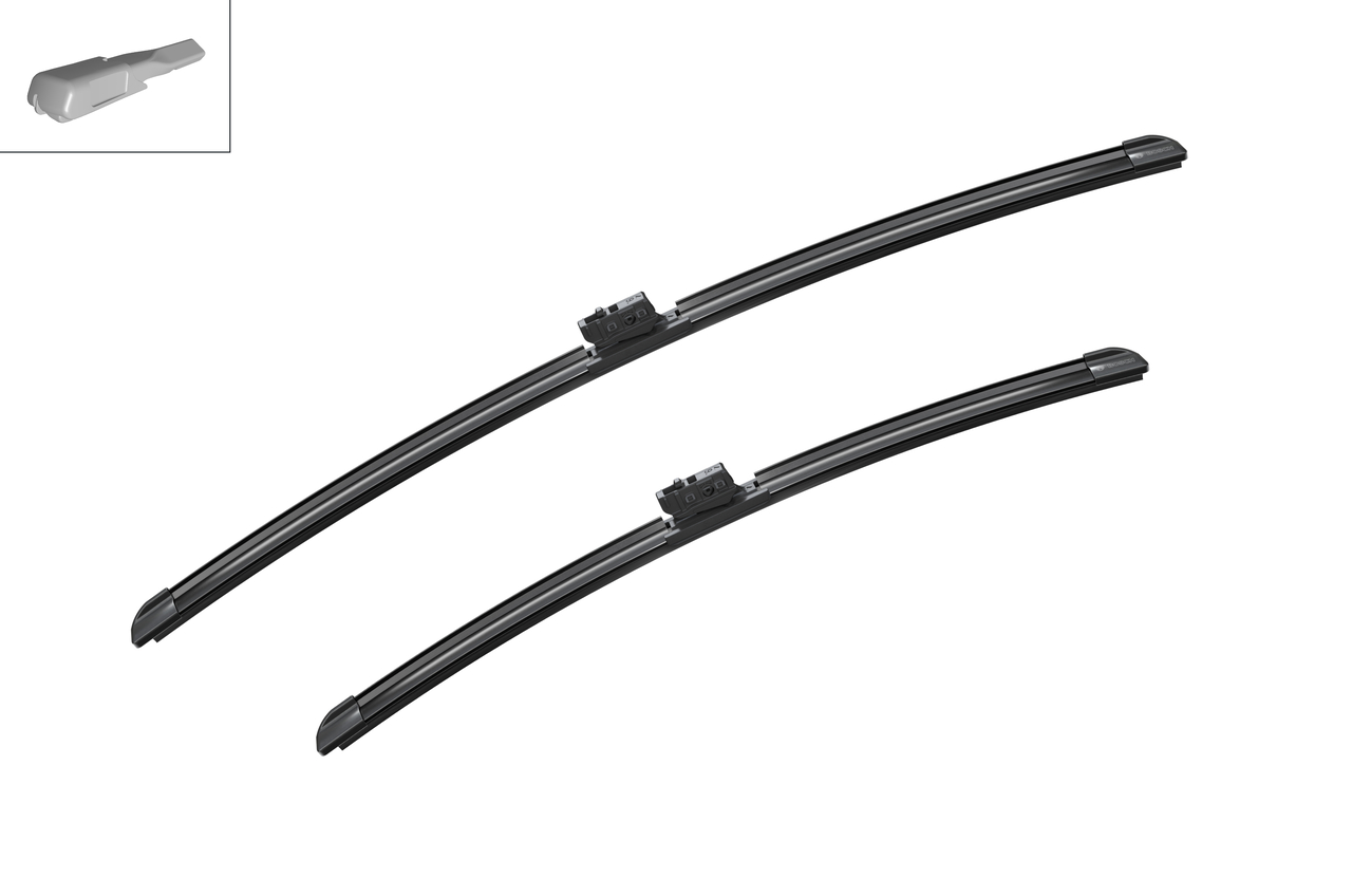 Bosch 3397014205 2x Wiper Blades (Pair) Flat / Aero type