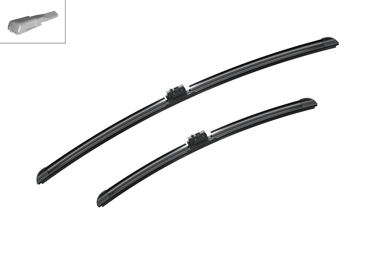 Bosch 3397014207 2x Wiper Blades (Pair) Flat / Aero type