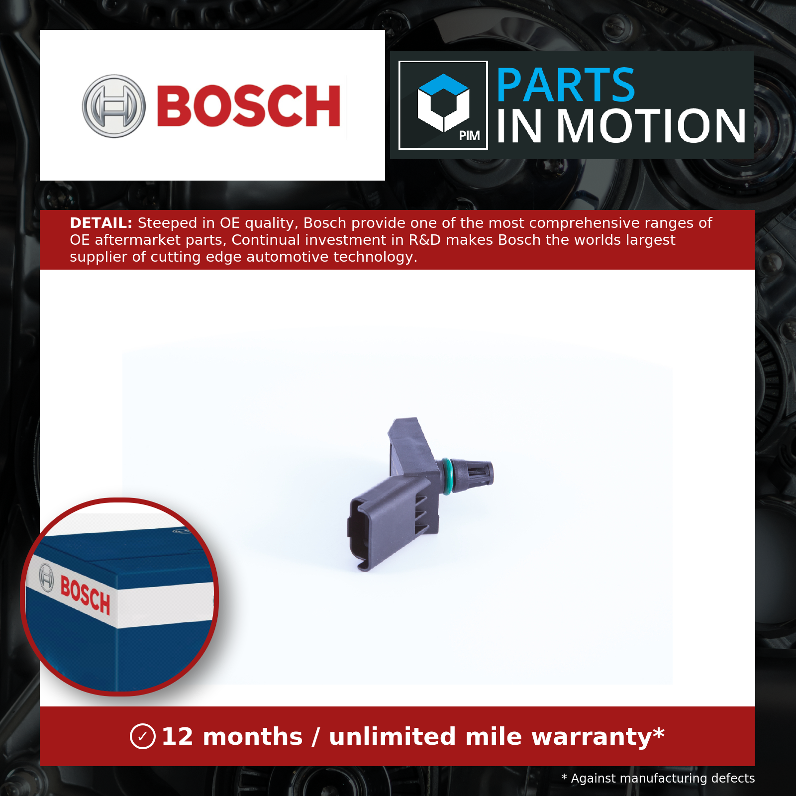Bosch MAP Sensor 0261230344 [PM1101871]