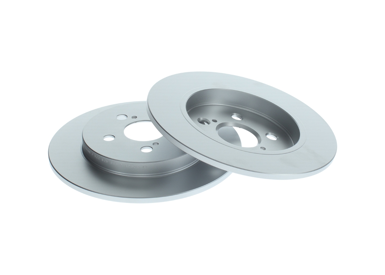 Bosch 0986479721 2x Brake Discs Pair Solid