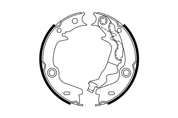Bosch 0986487761 Handbrake Shoes Set