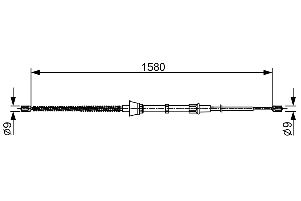 Bosch 1987482446 Handbrake Cable