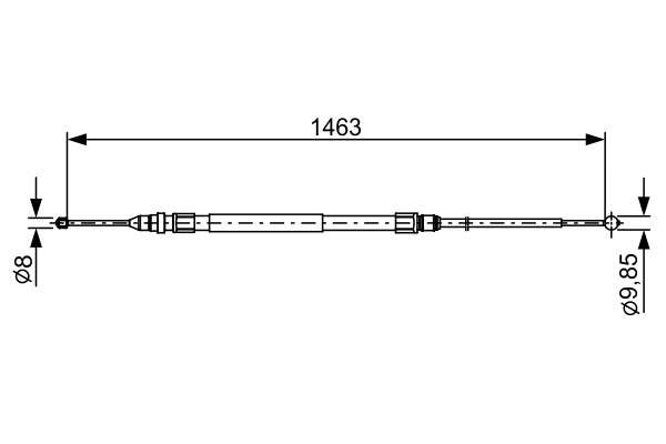 Bosch 1987482492 Handbrake Cable