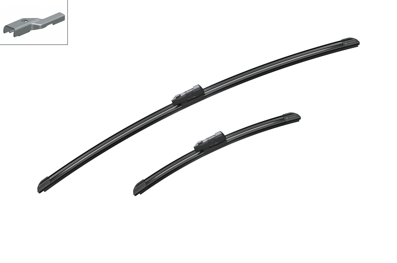 Bosch 3397014354 2x Wiper Blades (Pair) Flat / Aero type
