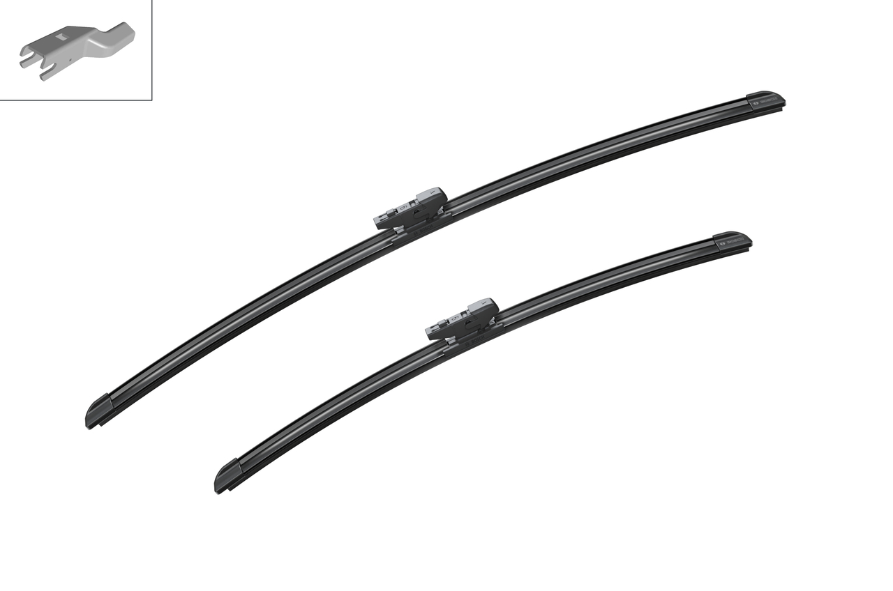 Bosch 3397014423 2x Wiper Blades (Pair) Flat / Aero type