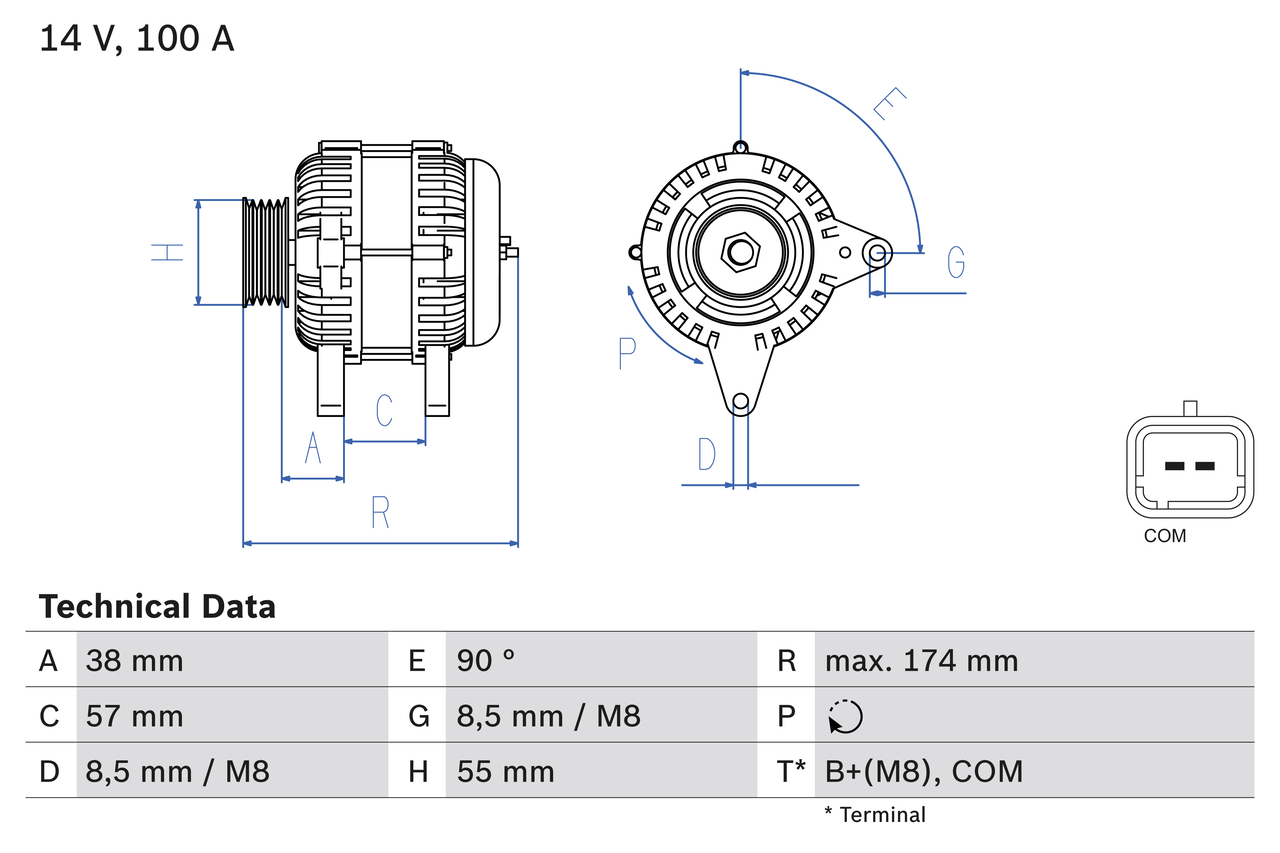 Bosch 0986083200 Alternator