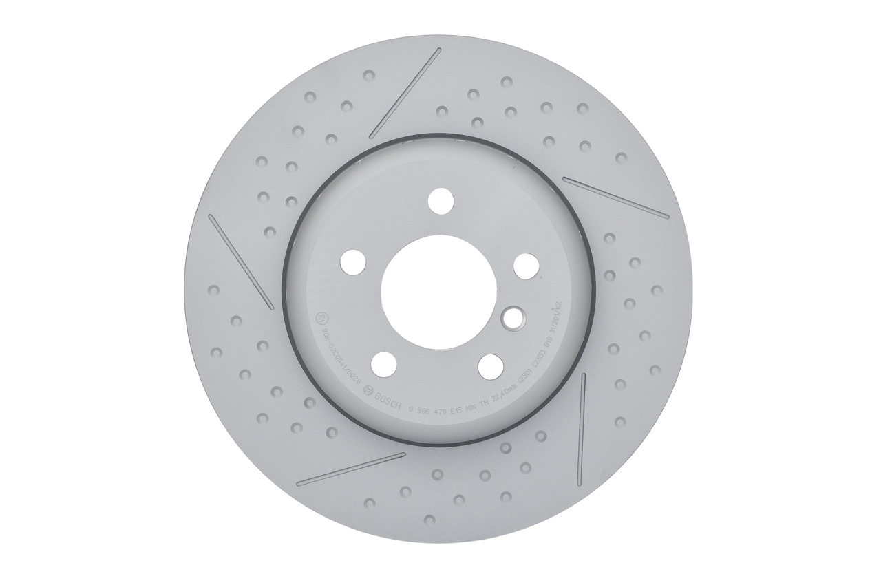 Bosch 0986479E15 2x Brake Discs Pair Vented