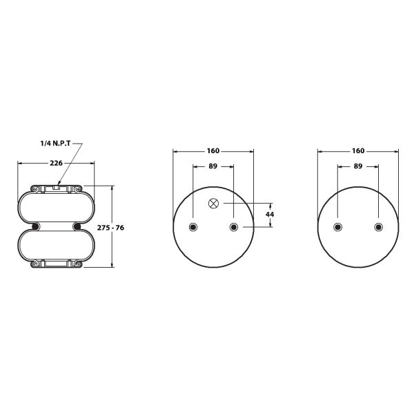 GRANNING 15603F FIRESTONE AIRSPRING CONVOLUTED - MERI