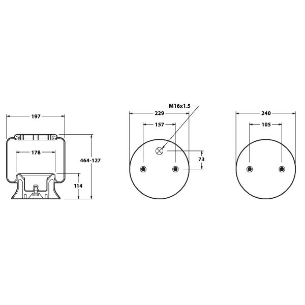 GRANNING 15619F FIRESTONE AIRSPRING  - SCANIA